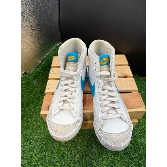 Nike- Blazers- White/Blue Swoosh- Size 6Y - Picture 8 of 10